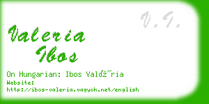 valeria ibos business card